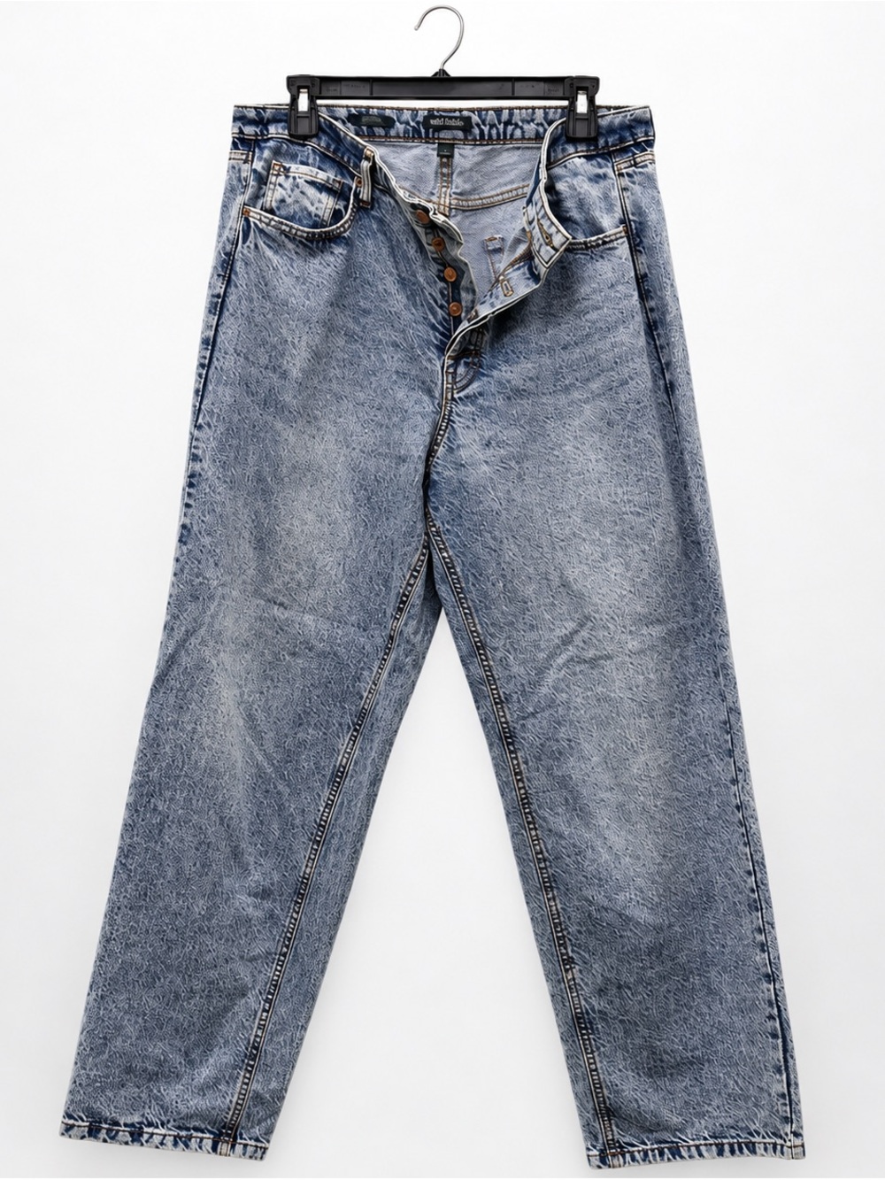 Wild Fable Women’s High Rise Straight Jeans Size 17 J 18 W Acid Wash Button Fly